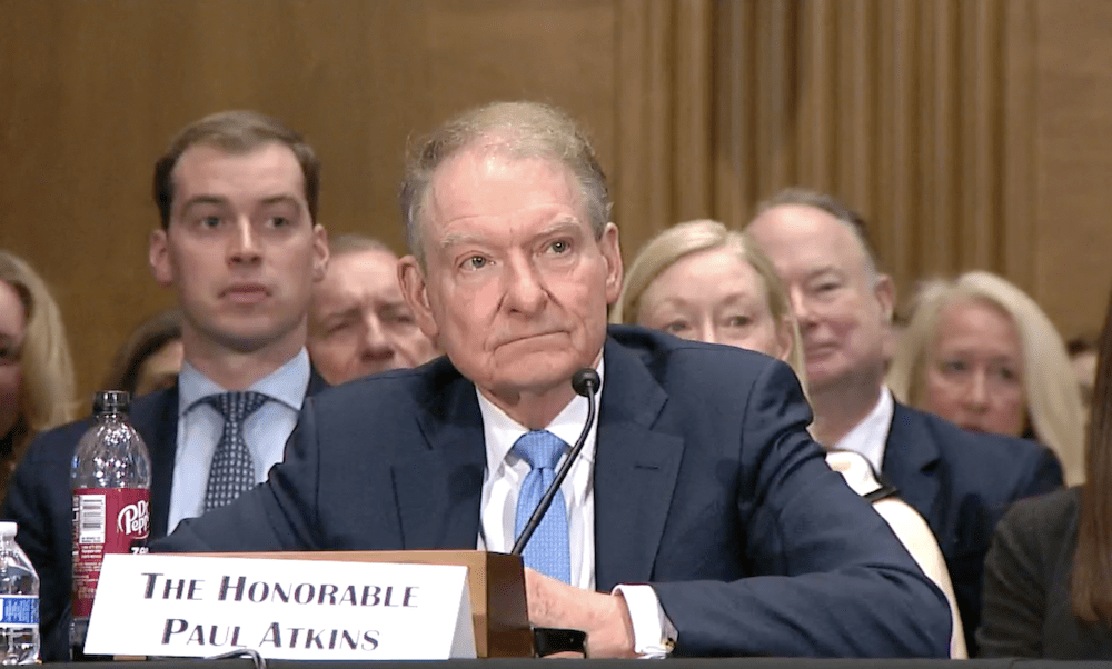 SEC Nominee Paul Atkins Faces Senate Scrutiny Over Sam Bankman-Fried Pardon Reports. Source: Senate Banking Committee