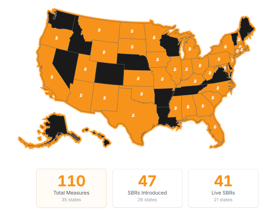 Active Bitcoin Reserve Bills by U.S. State. Source: Bitcoin Laws