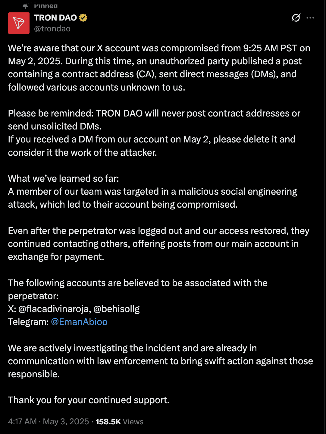 Source: Tron DAO
