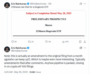     21Shares submitted amended submission for Dotecoin ETF