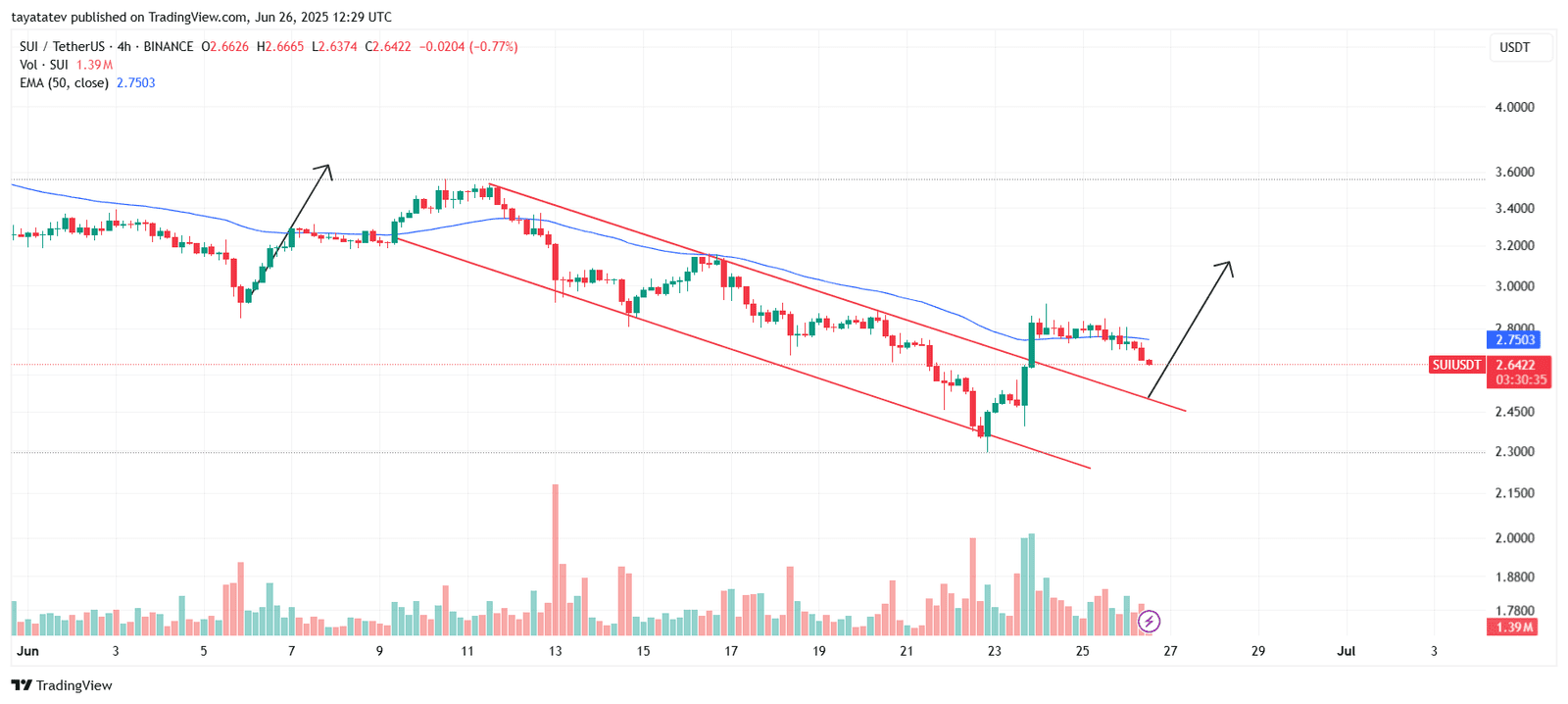 SUI Bullish Flag PatternSource: TradingView