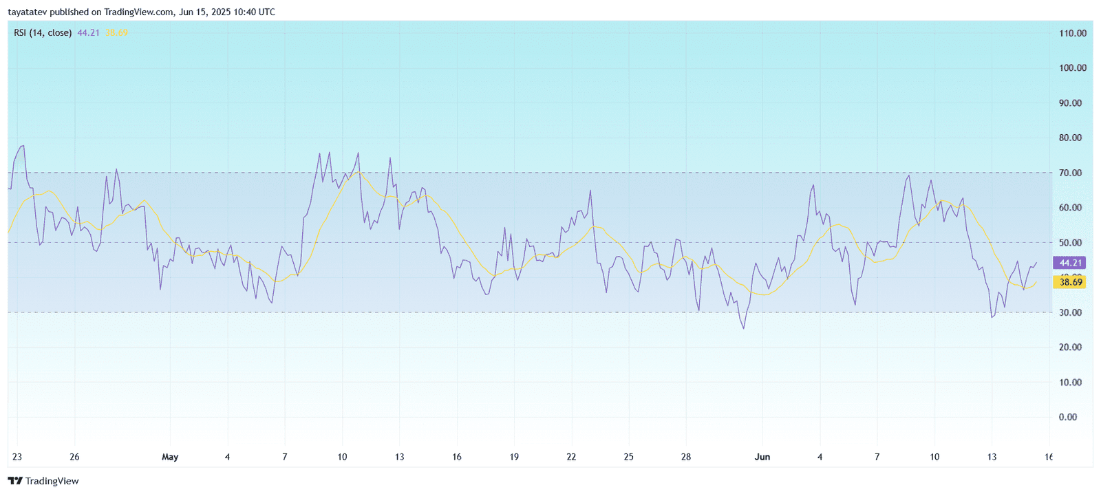 XRPUSD RSI Momentum StruggleSource: TradingView