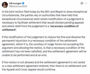 Ripple and the U.S. SEC have jointly filed a motion 