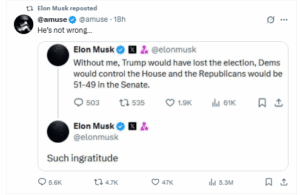 elon musk and trump