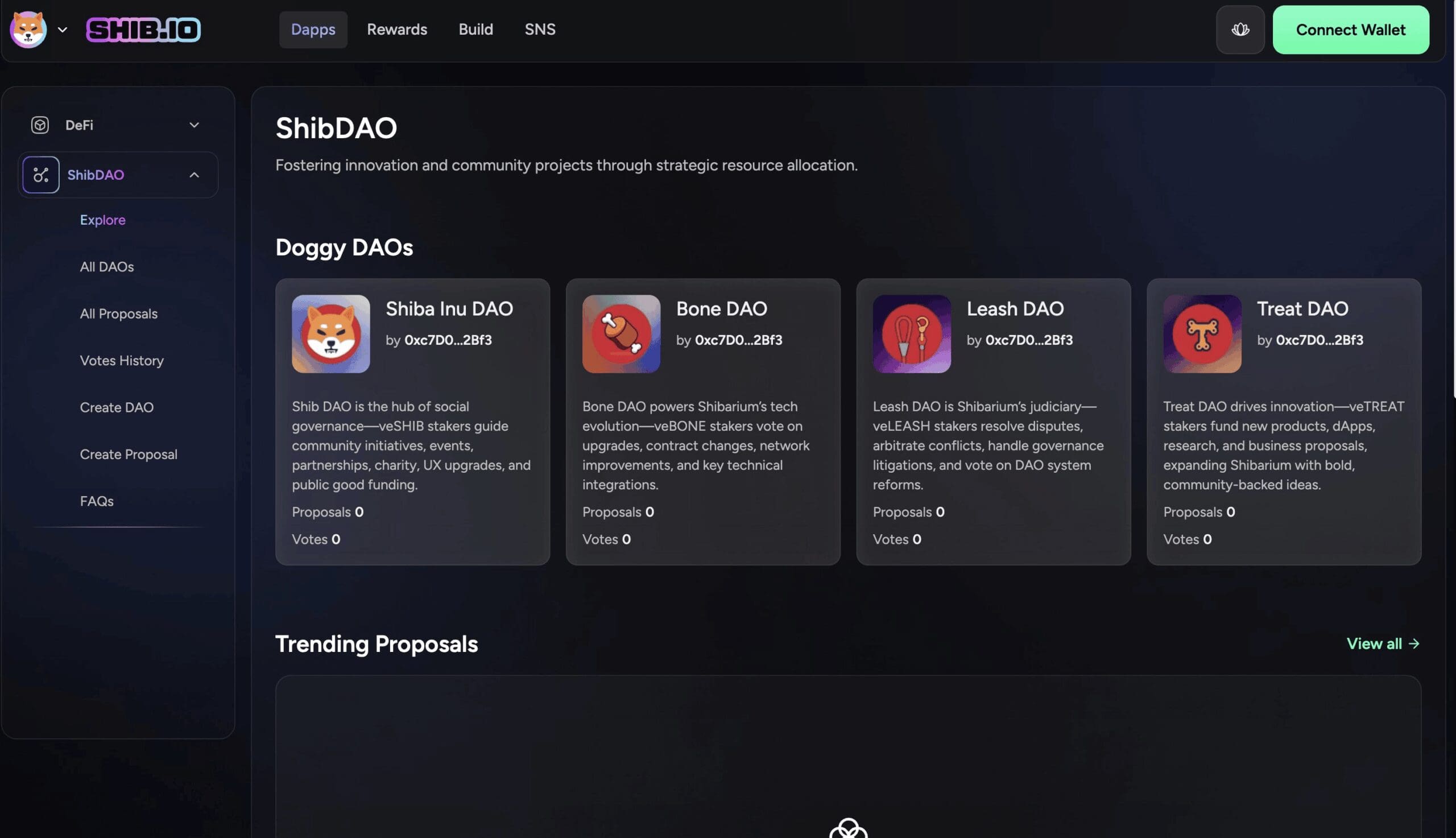 Shiba Inu Launches ShibDAO Governance Portal. Source: Shib.io